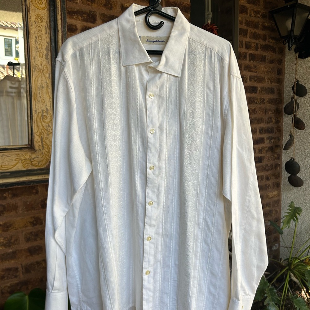 Tommy Bahama White Casual Button Down Shirt